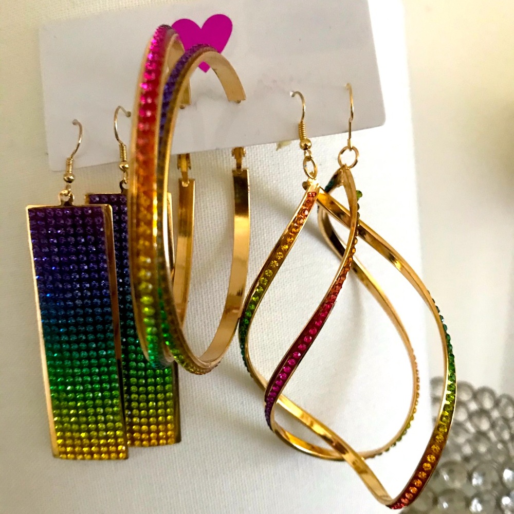 Rainbow earings